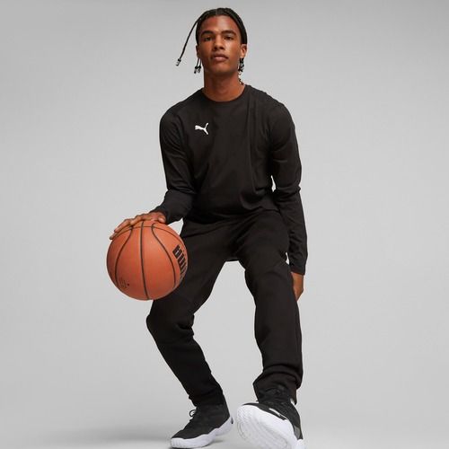 Herren Basketball Langarmshirt PUMA Hoops Team Drycell LS Tee puma schwarz