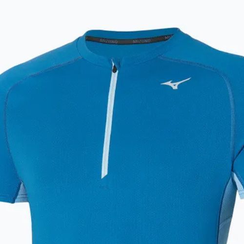 Herren Mizuno Trail DryAeroFlow HZ Tee bundesblau Laufshirt