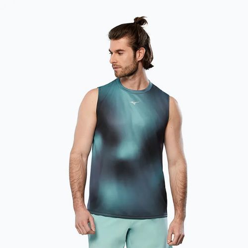Herren-Laufshirt Mizuno Core Graphic aquifer