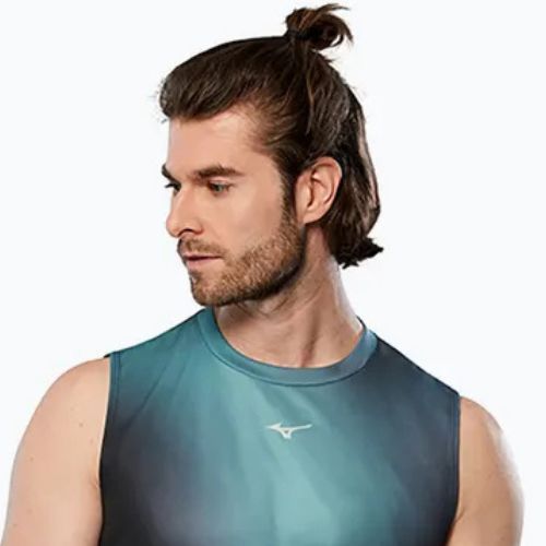 Herren-Laufshirt Mizuno Core Graphic aquifer