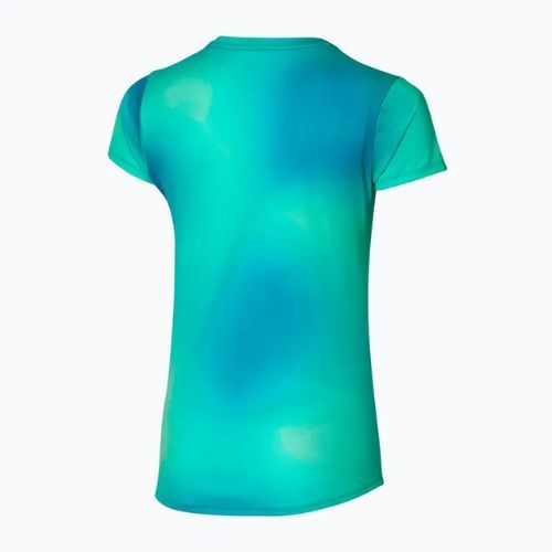 Damen Laufshirt Mizuno Impulse Core Graphic Tee eierschalenblau
