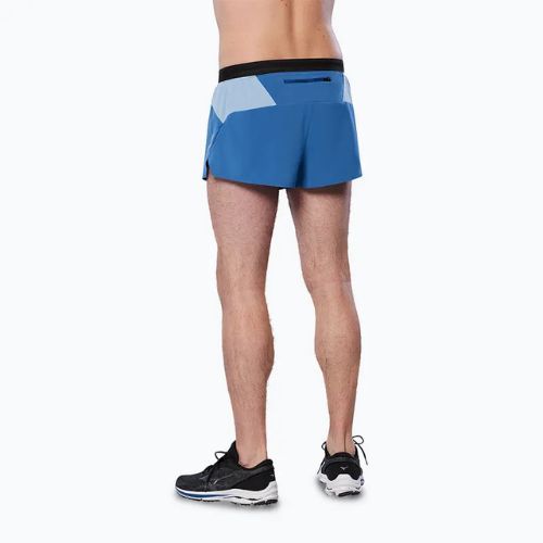 Herren Laufshorts Mizuno Aero Split 1.5 Bund blau