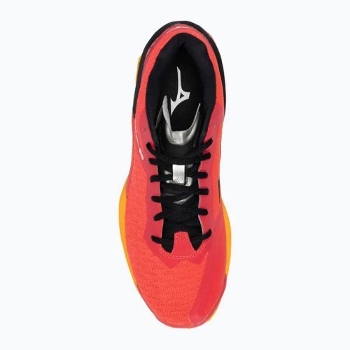 Herren Handballschuhe Mizuno Wave Stealth Neo strahlend rot/weiß/carrot curl