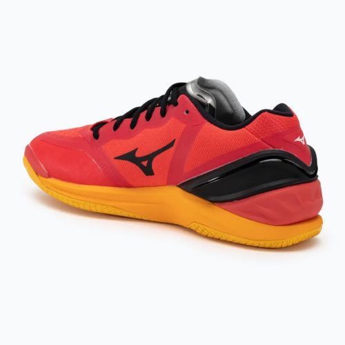 Herren Handballschuhe Mizuno Wave Stealth Neo strahlend rot/weiß/carrot curl
