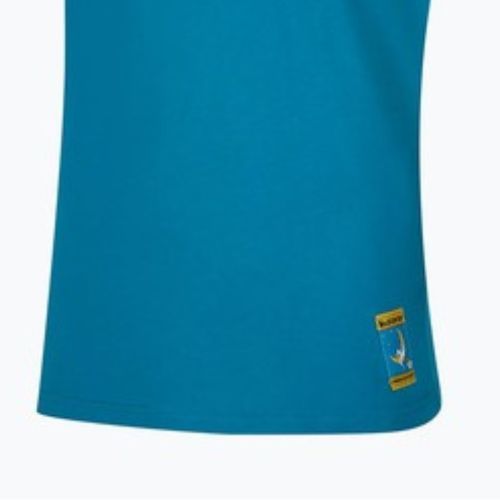 La Sportiva Herren Climbing on the Moon turchese/giallo T-shirt