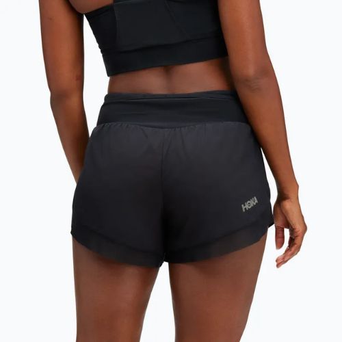 Lauf Shorts Damen HOKA Glide 4' black