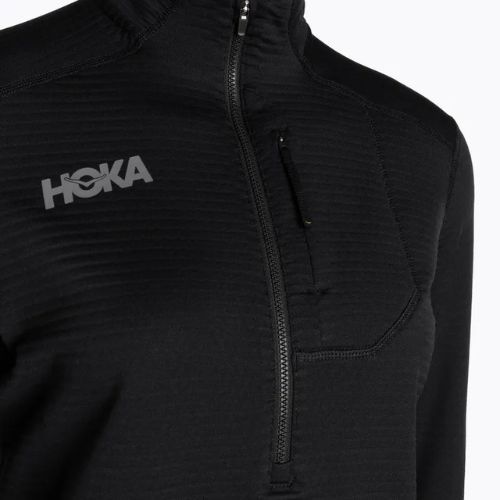 Lauf Sweatshirt Hoodie Damen HOKA 1/2 Zip black
