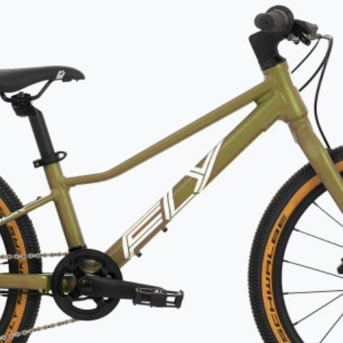 Kinderfahrrad Superior F.L.Y. 20 DB matt olivmetallic/hologramm chrom