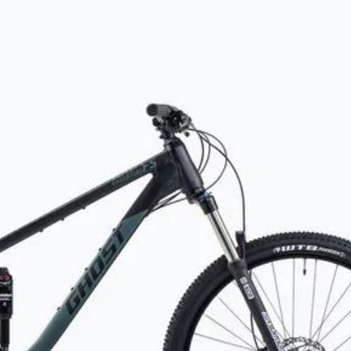Mountainbike GHOST Kato FS Essential 29 black/metallic green bay matt
