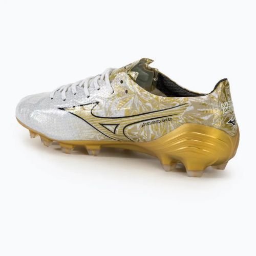 Herren Fußballschuhe Mizuno Αlpha Japan Md weiß/ge gold/schwarz