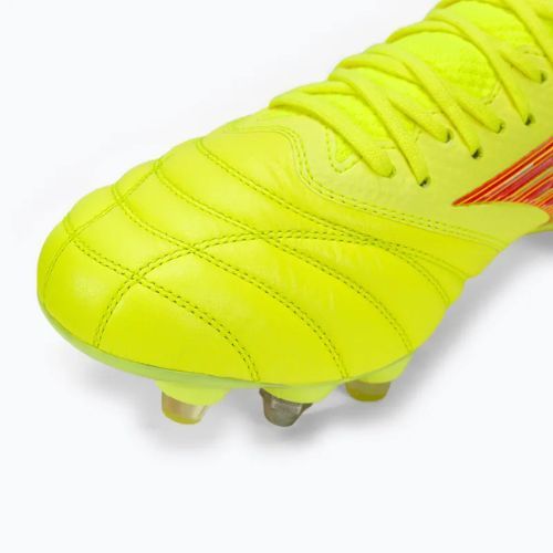 Fußballschuhe Herren Mizuno Morelia Neo IV Β Japan Mix safety yellow/flery coral 2/safety yellow