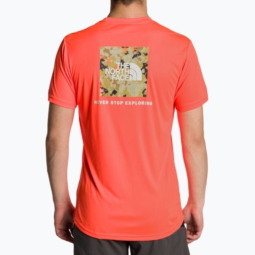 Trekking Shirt T-shirt Herren The North Face Reaxion Red Box vivid flame