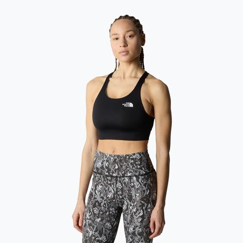 The North Face Flex Reversible asphaltgrau abstrakt Fitness-BH