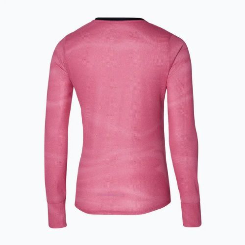 Lauf Longsleeve  Damen Mizuno Premium Aero Tee sangria sunset