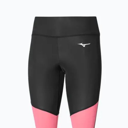 Leggings Damen Mizuno Core Long Tight black/sangria sunset