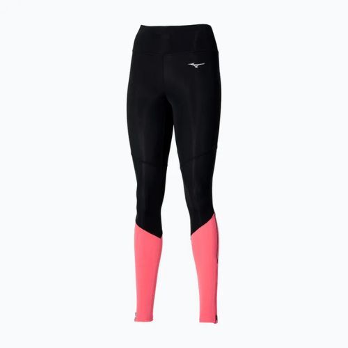 Leggings Damen Mizuno Core Long Tight black/coral
