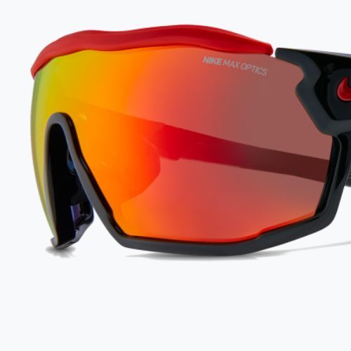 Sonnenbrille Nike Show X Rush black/red mirror