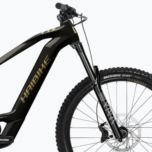 Elektrofahrrad Haibike Allmnt CF 8 750 Wh black/gold gloss