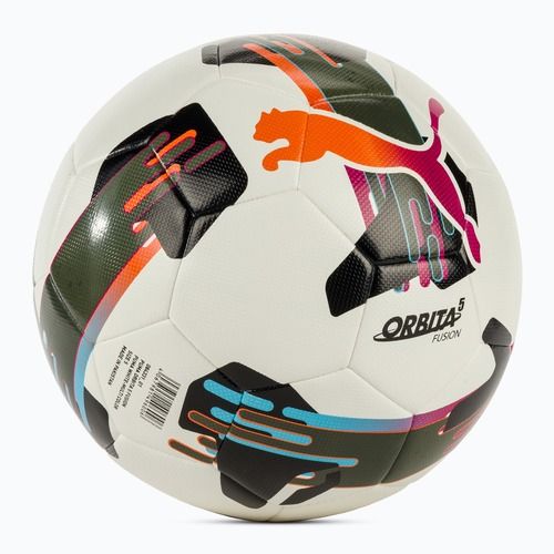 PUMA Orbit 5 Fusion Fußball puma weiß/multicolor Größe 5