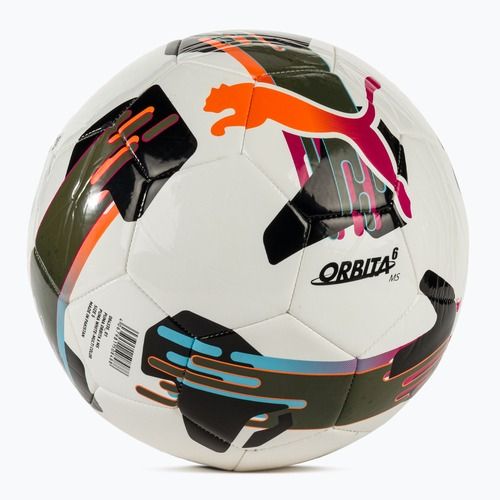PUMA Orbit 6 MS Fußball puma weiß/multicolor Größe 5