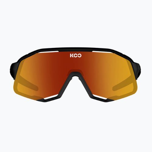 Koo Demos Sonnenbrille schwarz matt/rot verspiegelt