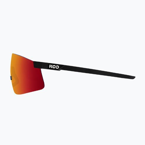 Koo Nova Sonnenbrille schwarz matt/rot verspiegelt