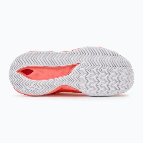 Damen Tennisschuhe Mizuno Wave Enforce Tour CC candy coral/now white/neon flame