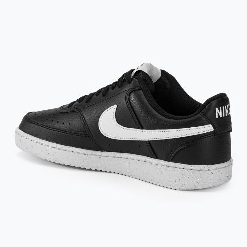 Herren Nike Court Vision Low Next Nature Schwarz/Weiß/Schwarz Schuhe