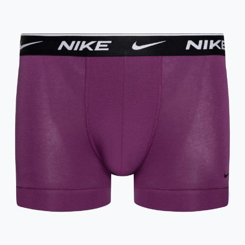 Herren Nike Everyday Cotton Stretch Trunk Boxershorts 3 Paar grün/violett/blau