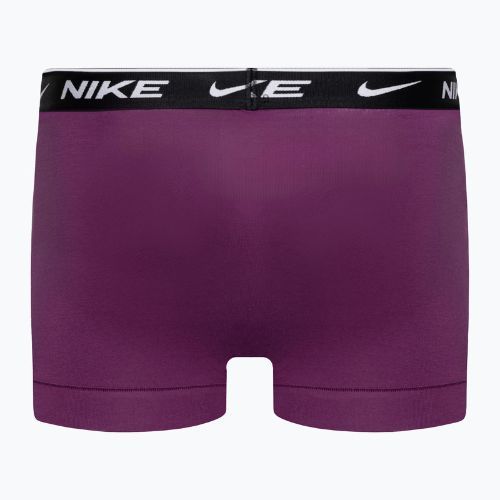 Herren Nike Everyday Cotton Stretch Trunk Boxershorts 3 Paar grün/violett/blau