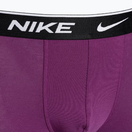 Herren Nike Everyday Cotton Stretch Trunk Boxershorts 3 Paar grün/violett/blau