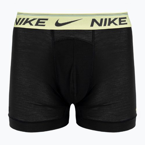 Herren Nike Dri-FIT Ultra Comfort Brief Boxershorts 3 Paar schwarz/gelb/fuxia
