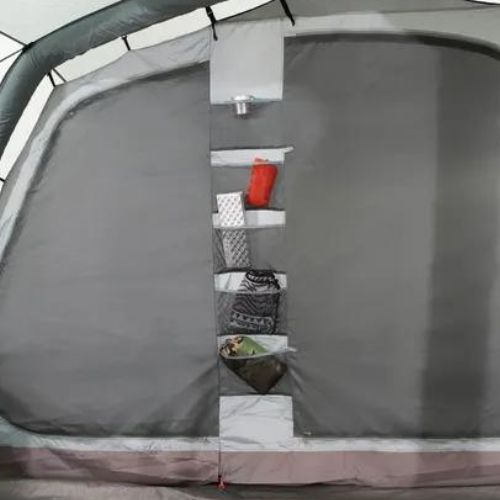 Aufblasbares 6-Personen Campingzelt KADVA AIRcamp 6.24 grün