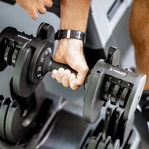 XTREXO verstellbare Kurzhantel TXO-B4W005 32 kg schwarz