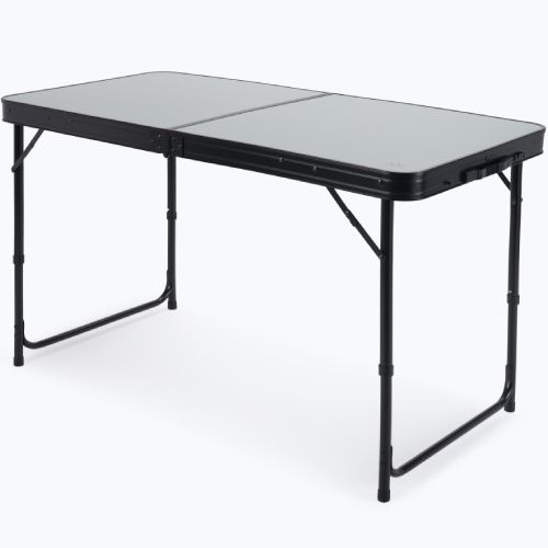 Klappbarer Campingtisch + Stühle KADVA CAMPtable Set für 4-6 Personen grau
