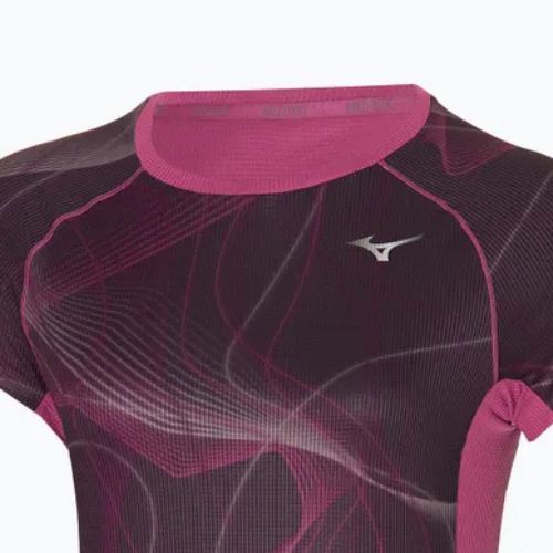 Damen Laufshirt Mizuno Aero Tee gape Wein
