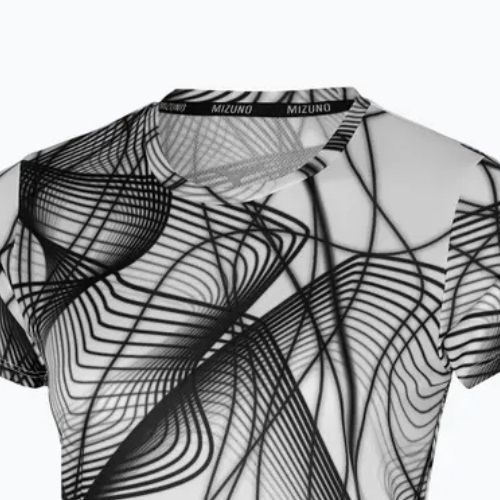 Damen Lauf-T-Shirt Mizuno Graphic Tee weiß