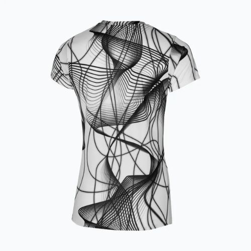 Damen Lauf-T-Shirt Mizuno Graphic Tee weiß