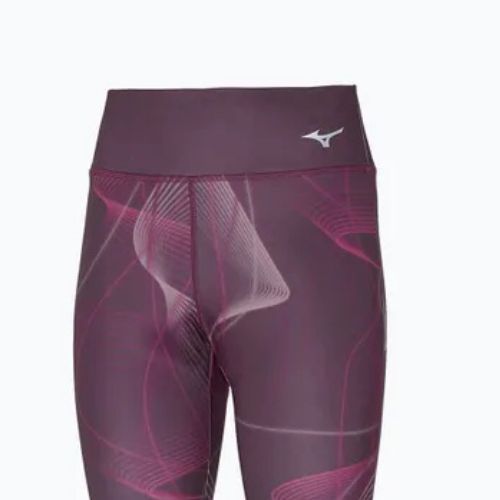 Damen Laufleggings Mizuno Gedruckte Traubenwein