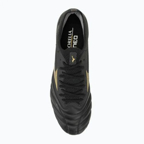 Herren Mizuno Morelia Neo IV Beta SG Fußballschuhe schwarz/gold/schwarz