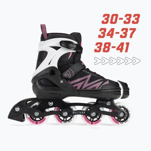 ATTABO 2-in-1 Schlittschuhe für Kinder Kylo rosa