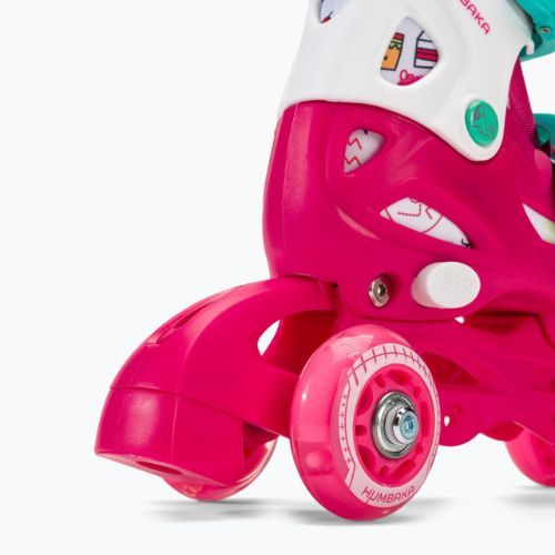 HUMBAKA Starjet LED Kinder Rollschuhe 3in1 rosa