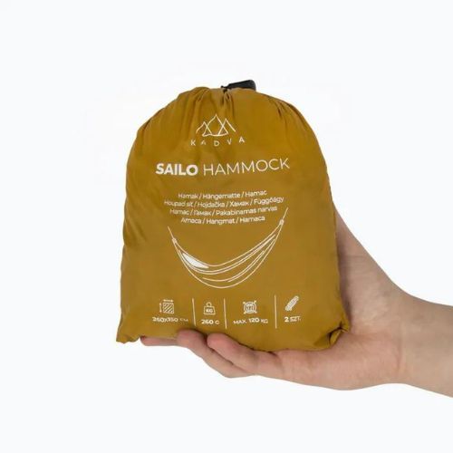Reisehängematte KADVA Sailo Hammock ultraleicht gelb