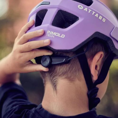 ATTABO Khola Kinderfahrradhelm lila