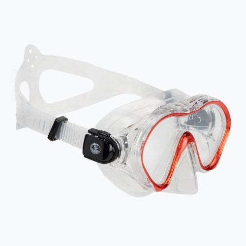 AQUASTIC Jetty Schnorchelset Maske + Schnorchel rot