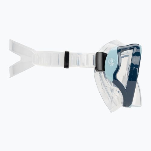 AQUASTIC Shoal Schnorchelset Maske + Schnorchel blau