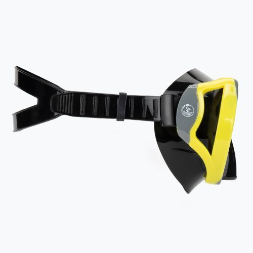 AQUASTIC Shoal Schnorchelset Maske + Schnorchel grau