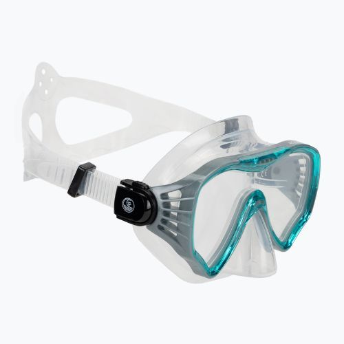 AQUASTIC Jetty Schnorchelset Maske + Schnorchel + Flossen blau