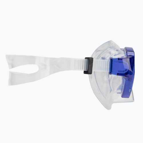 AQUASTIC Shelly Kinderschnorchelset Maske + Schnorchel + Flossen blau