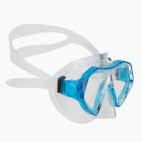 AQUASTIC Shelly Kinderschnorchelset Maske + Schnorchel + Flossen blau